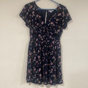 Large Navy Floral American Eagle Dress